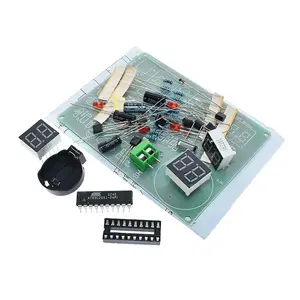 Kit DIY jam elektronik AT89C2051, tabung Digital Display LED suku cadang modul elektronik dan komponen DC 9 V-12 V