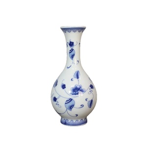 Vaso in Ceramica Vintage per Composizioni Floreali, Ornamento in Porcellana Blu e Bianca Stile Antico Cinese, Decorazione per <span class=keywords><strong>Casa</strong></span>, Soggiorno e <span class=keywords><strong>Sala</strong></span> da Pranzo - Product Image 6