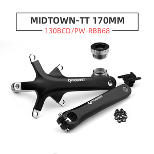 Prowheel-platos y <span class=keywords><strong>bielas</strong></span> plegables de aleación de aluminio para bicicleta de montaña, Manivela para 130BCD, compatible con Shimano/<span class=keywords><strong>SRAM</strong></span> - Product Image 5