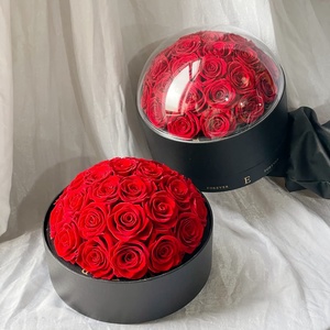 ถังดอกกุหลาบสีแดงที่เก็บรักษาไว้แบบโรแมนติกพร้อมกล่องของขวัญของขวัญของขวัญของขวัญกุหลาบตลอดกาลของขวัญสำหรับวันครบรอบวันวาเลนไทน์วันเกิดและวันแม่ - Product Image 6