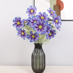 Fleurs artificielles Cosmos en soie, haute simulation, accessoires de mariage, décorations pour la maison, vente en gros - Product Image 5