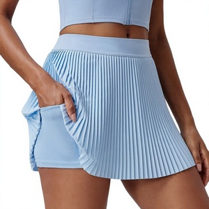 Falda de Tenis Plisada para Mujer con Diseño 2 en 1 para Evitar la Exposición, Minifalda Deportiva con Bolsillos para Pelotas, Falda de Golf - Product Image 1