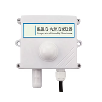 Stasiun Cuaca Rumah Kaca Terpasang di Dinding Sensor CO2 Pencahayaan Suhu Kelembaban RS485 4-20mA 0-5V