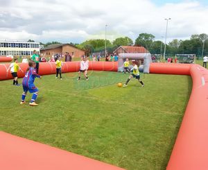 Terrain de football de rue extérieur 3v3 annonçant le terrain de football gonflable de terrain de jeu gonflable pour des événements publics - Product Image 5