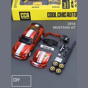 Coche de Carreras de Aleación de Zinc a Escala 1:42, Modelo Fundido a Presión con Sonido <span class=keywords><strong>y</strong></span> Luz, Ruedas de Goma, Vehículos de Juguete para Niños - Product Image 3