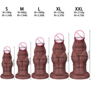 Muscle Challenger Extra grande realista consolador juguete femenino pene simulación Anal dilatador y Fisting para mujeres - Product Image 5