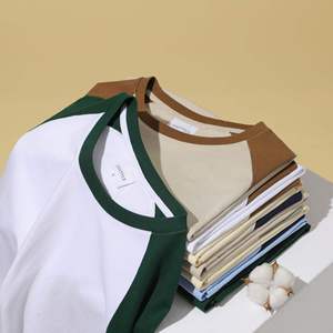 Camisetas de Hombre Oversize de Moda Urbana, Corte Holgado, Manga Raglán, Cuello Redondo, Personalizadas, Venta al por Mayor para Adolescentes - Product Image 3