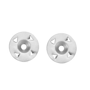 <span class=keywords><strong>Rondelle</strong></span> en métal galvanisé en laiton avec onglets de style cale 1 1/4 "conçue pour les panneaux isolants et la fixation en treillis métallique - Product Image 5