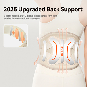 Kabelloser Therapie-Taillenmassagegürtel 6000nm 14000nm Vibration Lendenwirbelstütze Massagegerät für Unterer Rückenschmerzen-Linderung - Product Image 6