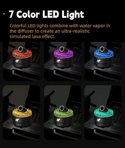 Le plus récent anneau de fumée humidificateur volcanique diffuseur d'huile essentielle Machine 7 humidificateur de canon coloré pour le bureau à domicile - Product Image 3