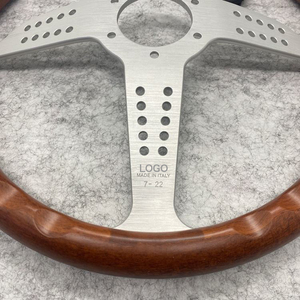 Volante Universal de Nuevo Diseño, Superventas, Retro, de 350mm, con Placa Profunda de ABS y Acabado de Madera de Melocotón, para Coches Clásicos Modificados - Product Image 3