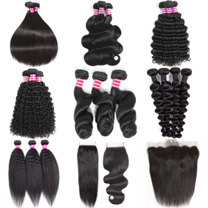 Venta al por mayor de cabello humano virgen brasileño, extensiones de onda corporal 1b sin procesar, puntas gruesas, cutícula alineada, paquete individual - Product Image 6
