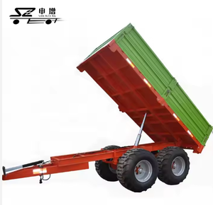 Remorque basculante à essieu tandem 10T neuve et d'occasion pour tracteur agricole, équipement de construction et composants de pneus - Product Image 1