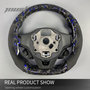 Volante de fibra de carbono de estilo deportivo personalizado para <span class=keywords><strong>Volkswagen</strong></span> VW <span class=keywords><strong>MK8</strong></span> 2020-2025 Golf 8 GTI <span class=keywords><strong>R</strong></span> Touareg Jetta Tiguan CC Passat - Product Image 5