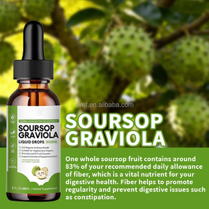 Ultra Concentrado 1800MG Sem Glúten Vegan GMO Livre Álcool Açúcar Livre Natural Sabor Graviola Graviola Herbal Suplemento Líquido - Product Image 4