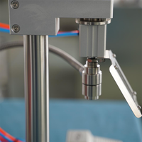 Machine de remplissage d'aérosol de bonne qualité, machine de remplissage manuelle de bombes de peinture en aérosol avec booster