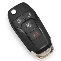 Carcasa de llave remota plegable de 4 botones con hoja de llave HU101, carcasa de llave de coche, funda de llave remota