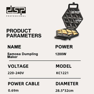 Máquina para hacer samosas Dsp Dansong, eléctrica, de gran capacidad, para preparar comida de Oriente Medio e India. - Product Image 4