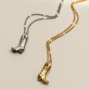 Waterproof <b>Necklace</b> Non Tarnish <b>Long</b> Designer Stainless Steel 18k Gold Platinum Plated Western Zircon <b>Necklace</b> for Women - Product Image 1