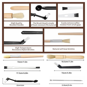 <span class=keywords><strong>Prix</strong></span> d'usine, machine à café expresso 5 pouces, tête de groupe, brosse de nettoyage en pp, ensemble d'outils de nettoyage pour le café - Product Image 6