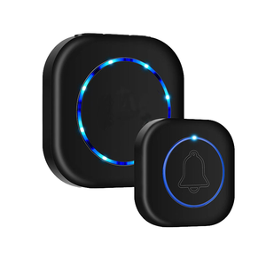 CHENJEES Modèle 6868 Sonnette de porte étanche 1 à <span class=keywords><strong>2</strong></span> postes, émetteur sans fil à batterie 300m, 36 mélodies, interphone de sécurité domestique - Product Image 6