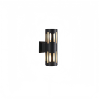 Lampe murale extérieure en aluminium LED blanc chaud étanche avec douille GU10/E27 et diffuseur en polycarbonate