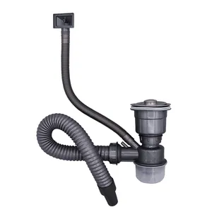 Single tank drain with cup, expandable all in one sink drain for kitchen use