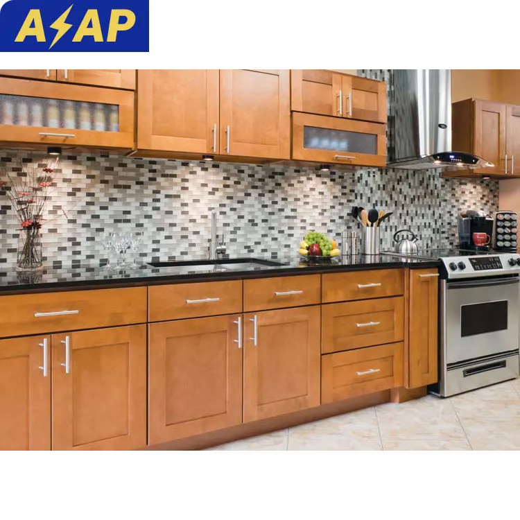ASAP New Standard Professional Designs Custom Made Luxury High Quality Wooden Kitchen Cabinet