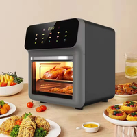 Four électrique multifonction intelligent YUNCHA, grande capacité, design moderne, écran tactile, friteuse à air, micro-ondes, 1400W, économie d'énergie, en aluminium