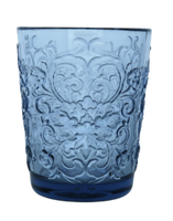 Gelas Tumbler Kaca Vintage Elegan Bermotif Bunga Besar, Warna Solid, Tekstur Tekan, untuk Minuman Air Es, Cocok untuk Musim Semi dan Musim Panas