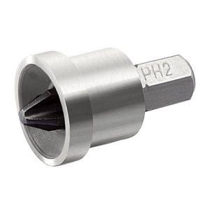 Adaptateur de pointe Ph2 pour conversion de embouts de tournevis, tige hexagonale en métal - Product Image 1