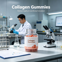 Gomitas Multivitamínicas con Núcleo Líquido y Relleno de Vitaminas, Gomitas de Doble Capa, Suplemento Vitamínico, Marca Privada OEM
