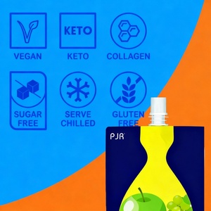 Palitos de Gelatina Konjac Bajos en Calorías de Marca Privada, Mejoran la Elasticidad de la Piel, Colágeno, Palitos de Gelatina de Manzana y Uva Verde - Product Image 2