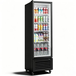 Refrigerador Comercial Bajo Mostrador con Puerta de Vidrio Individual para Exhibición y Almacenamiento de Bebidas en Tiendas - Product Image 1
