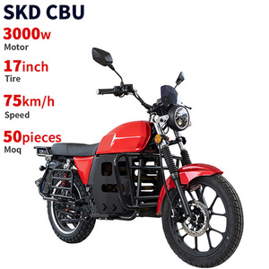 Moto électrique classique <span class=keywords><strong>vintage</strong></span> de 17 pouces, vitesse de 3000W, 75 km/h, moto électrique de fournisseur chinois, scooter électrique Ckd en Inde - Product Image 1