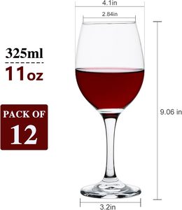 Verres à vin à long pied classiques, luxueux, durables, en cristal transparent, capacité 190 ml, lot de 6, verrerie de mariage - Product Image 4
