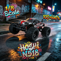Voiture RC tout-terrain HOSHI N518 à l'échelle 1/8 avec moteur brushless supersonique 100 km/h, 3670 2500KV, ESC 120A, RTR