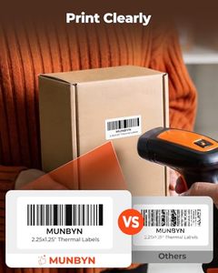 White <b>Thermal</b> Sticker <b>Labels</b> 2.25x1.25 Inch 1000 Per Roll Multipurpose Address Barcode Stickers Fit Direct <b>Thermal</b> <b>Printers</b> - Product Image 6
