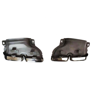 Diffusore Posteriore Inferiore C63 con Terminali di Scarico per <span class=keywords><strong>Mercedes</strong></span> Benz <span class=keywords><strong>Classe</strong></span> C W205 2015 Normale Exclusive Avant Nero Argento - Product Image 4