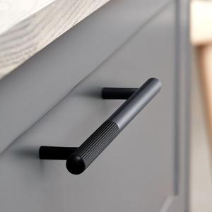 Liga de alumínio preto T-Bar Knob para armários de cozinha Armários Roupeiros e Sala Puxa - Product Image 3