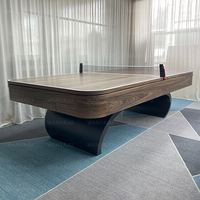 Table de billard et de ping-pong combinée de luxe au design moderne, personnalisable, en bois massif, 7FT 8FT 9FT, table de billard pour salles de billard