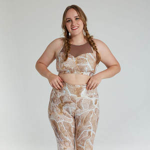 Ensemble de yoga taille haute personnalisable OEM direct d'usine vêtements de sport XL Leggings et soutien-gorge en maille extensible pour vêtements de sport décontractés - Product Image 2