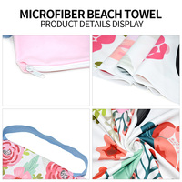 Serviette de plage en microfibre de luxe Eastsunshine personnalisée, séchage rapide, sans sable, imprimé intégral unique, promotion été, serviettes de plage pour sports
