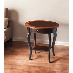 Tavolo da caffè ovale in legno marrone HMS 25 con cassetto e ripiano per soggiorno mobili in resina materiale marmo Set mobile - Product Image 2