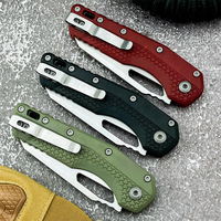 Couteau pliant en acier 440C avec manche en nylon, couteau de camping portable léger, fabrication artisanale OEM personnalisée en gros