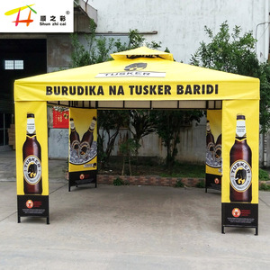Pavillon de jardin en <span class=keywords><strong>fer</strong></span> <span class=keywords><strong>forgé</strong></span> robuste, personnalisable pour la publicité commerciale, abri extérieur étanche - Product Image 4