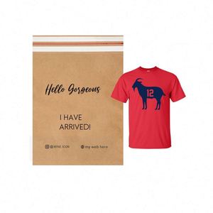 Custom Logo Printed Kraft Paper Mailer for T-Shirt Paper Mailing Bags for Clothing - Product Image 4