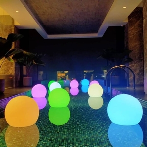 Boule LED flottante solaire illuminée <span class=keywords><strong>pour</strong></span> la décoration de la <span class=keywords><strong>maison</strong></span> de la piscine extérieure du jardin-<span class=keywords><strong>pour</strong></span> Noël et Halloween - Product Image 2