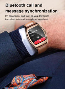 AW73 ดีไซน์คลาสสิกผู้หญิงสมาร์ทวอทช์สายหนังกรณีโลหะผสม 1.77 นิ้วหน้าจอสัมผัส TFT สำหรับโทร IP67 กันน้ำกีฬา - Product Image 3
