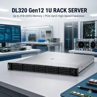 Serveur Rack HPE ProLiant DL320 Gen12 1U Monocarte Mère PCIe Gen5 DDR5 ILO7 pour le déploiement de charges de travail Cloud Native et les centres de données SME